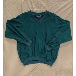 Sunderland Of Scotland Windbreaker Pullover Mens Large Green Golf Outdoor